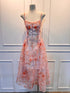 Summer Organza Bustier Tie Dye Spaghetti Strap Dress